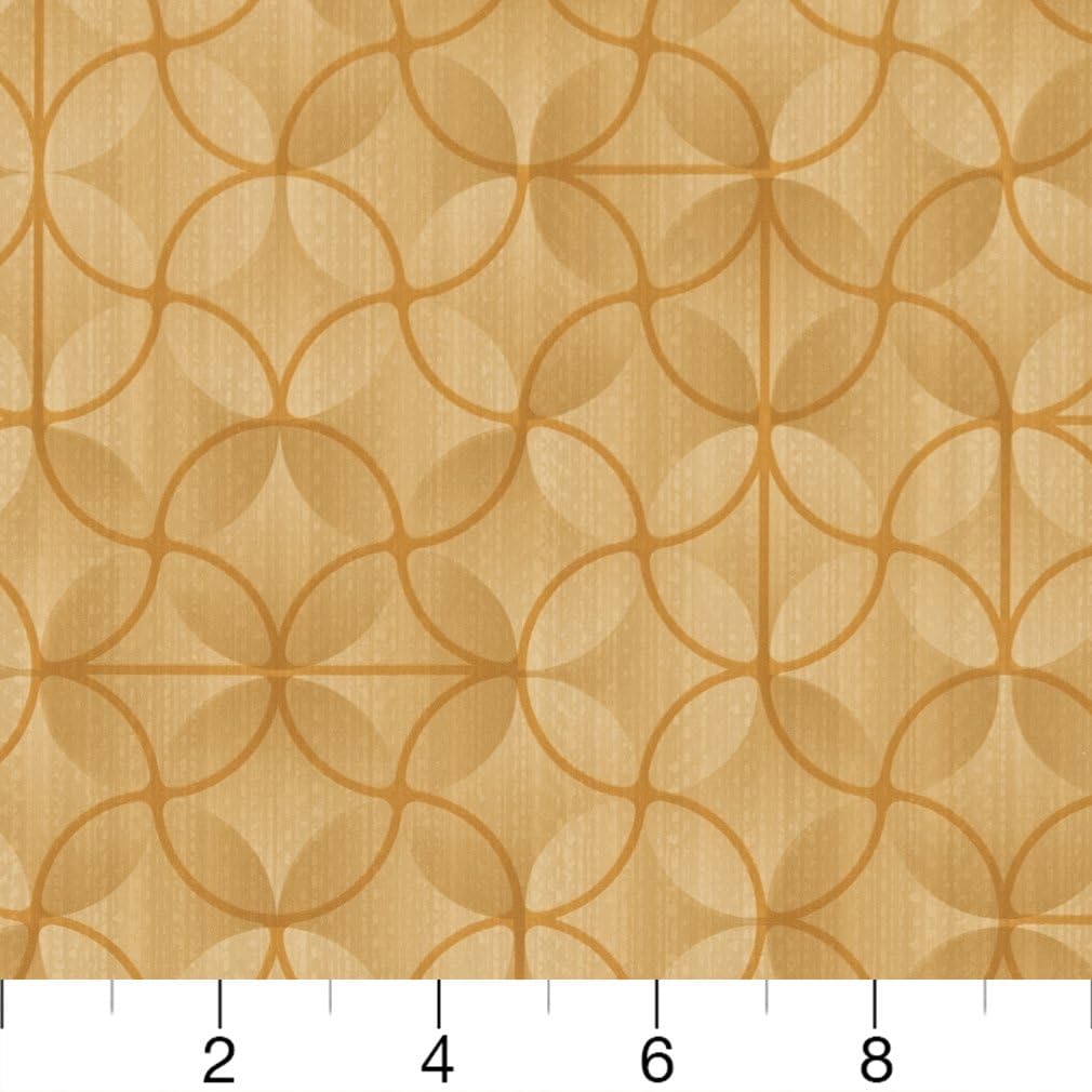 Brown Stain Resistant Performance Pet Friendly Abstract Vinyl Upholstery Fabric by The Yard - SKU: Marvin Desert