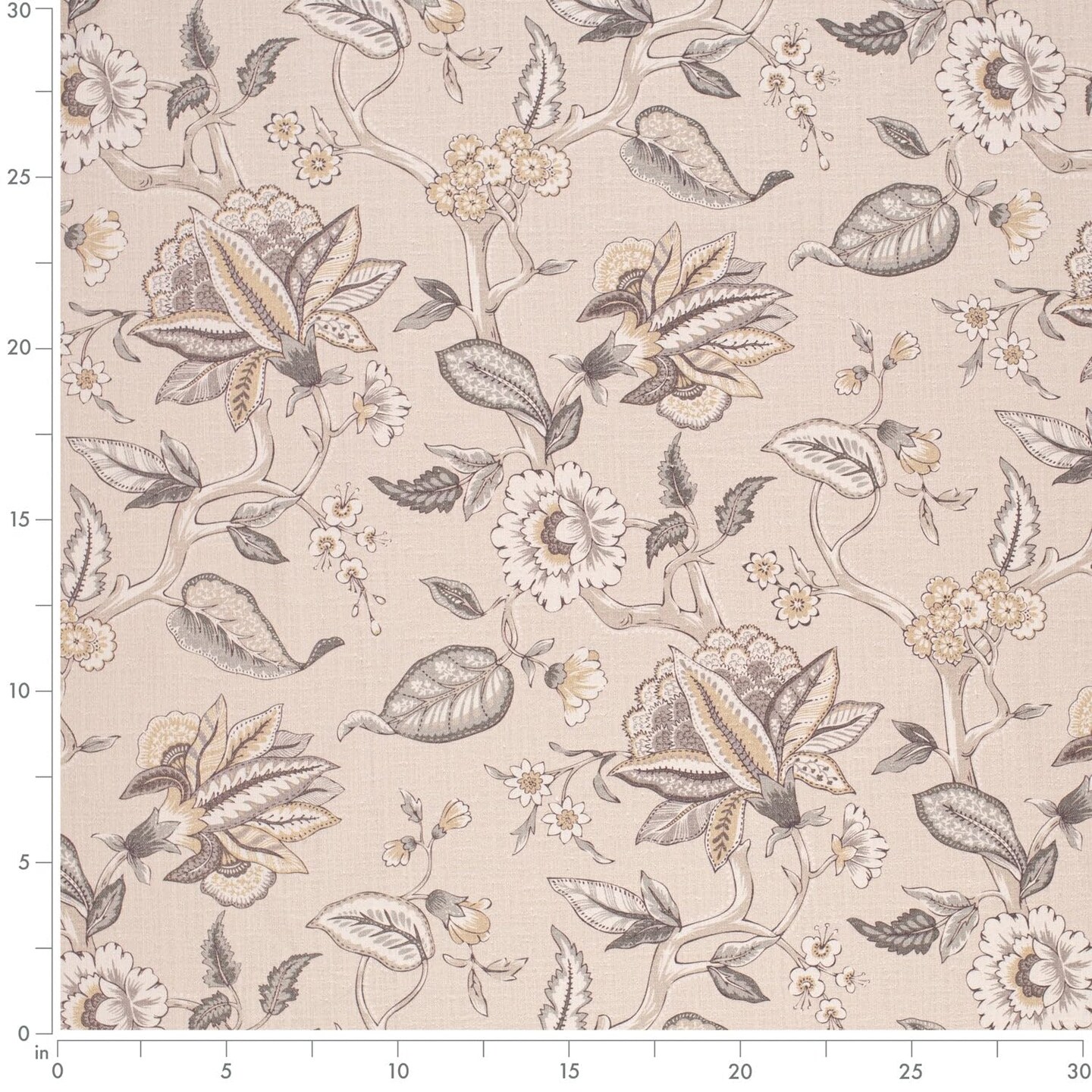 Beige Taupe Performance Grade Eco-Friendly Linen Look Print Upholstery Fabric by The Yard - SKU: Anika Dove