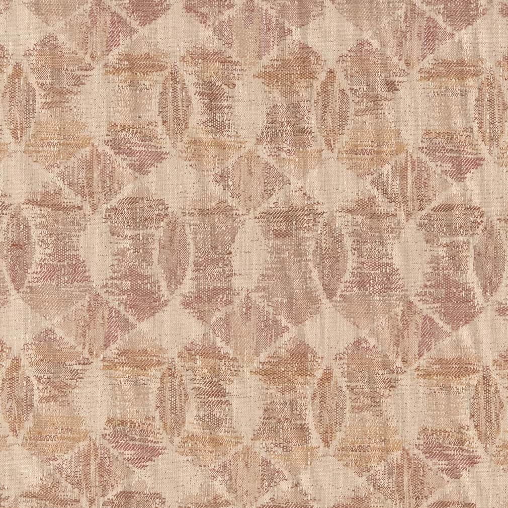 Pink Coral Made in America Abstract Woven Pattern Upholstery Fabric by The Yard - SKU: Gideon Desert