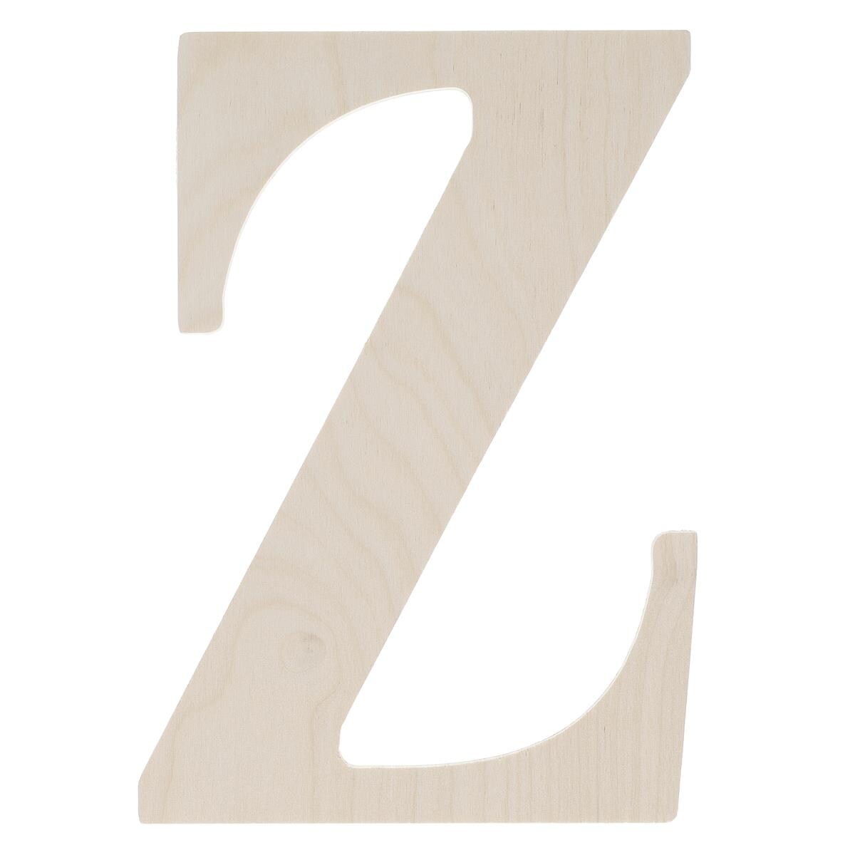 Good Wood By Leisure Arts Letter 9.5" Z, Wooden Letters, Wood Letters, Wooden Letters Wall Decor, Large Letters 9.5 Inch, Small For Crafts