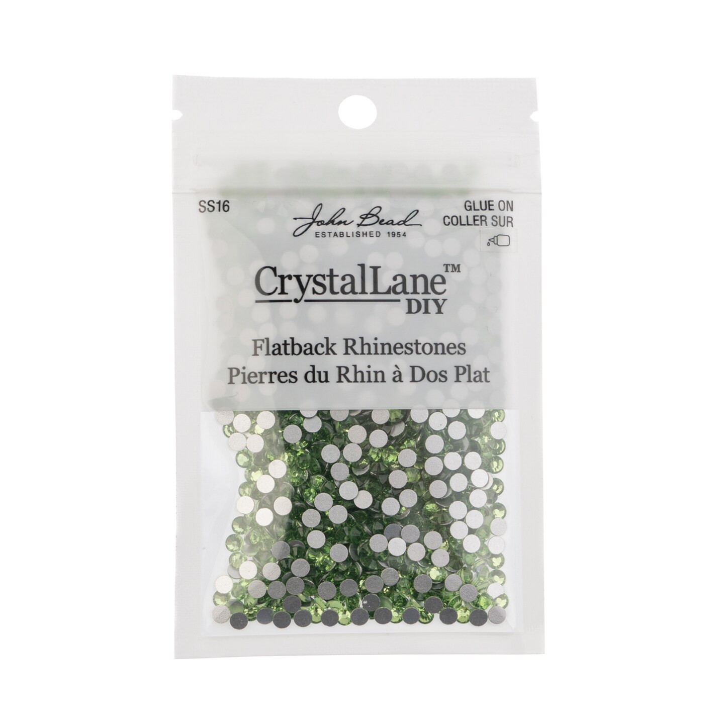 Crystal Lane DIY SS16 Glass Flatback Rhinestones, 1440pcs