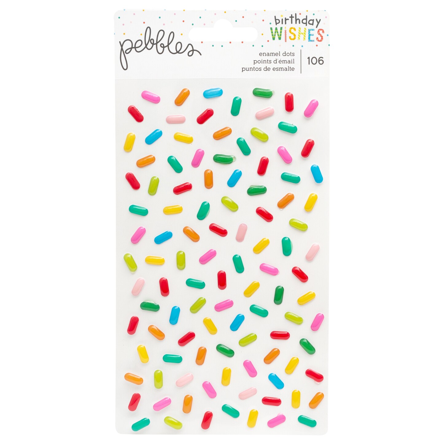 Happy Hooray Enamel Stickers-Sprinkles