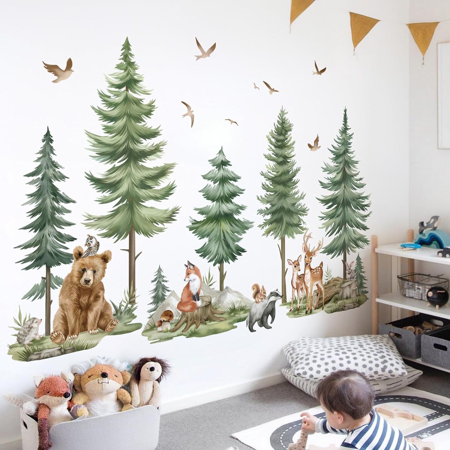 Mountain Tree Wall Stickers (Multi)