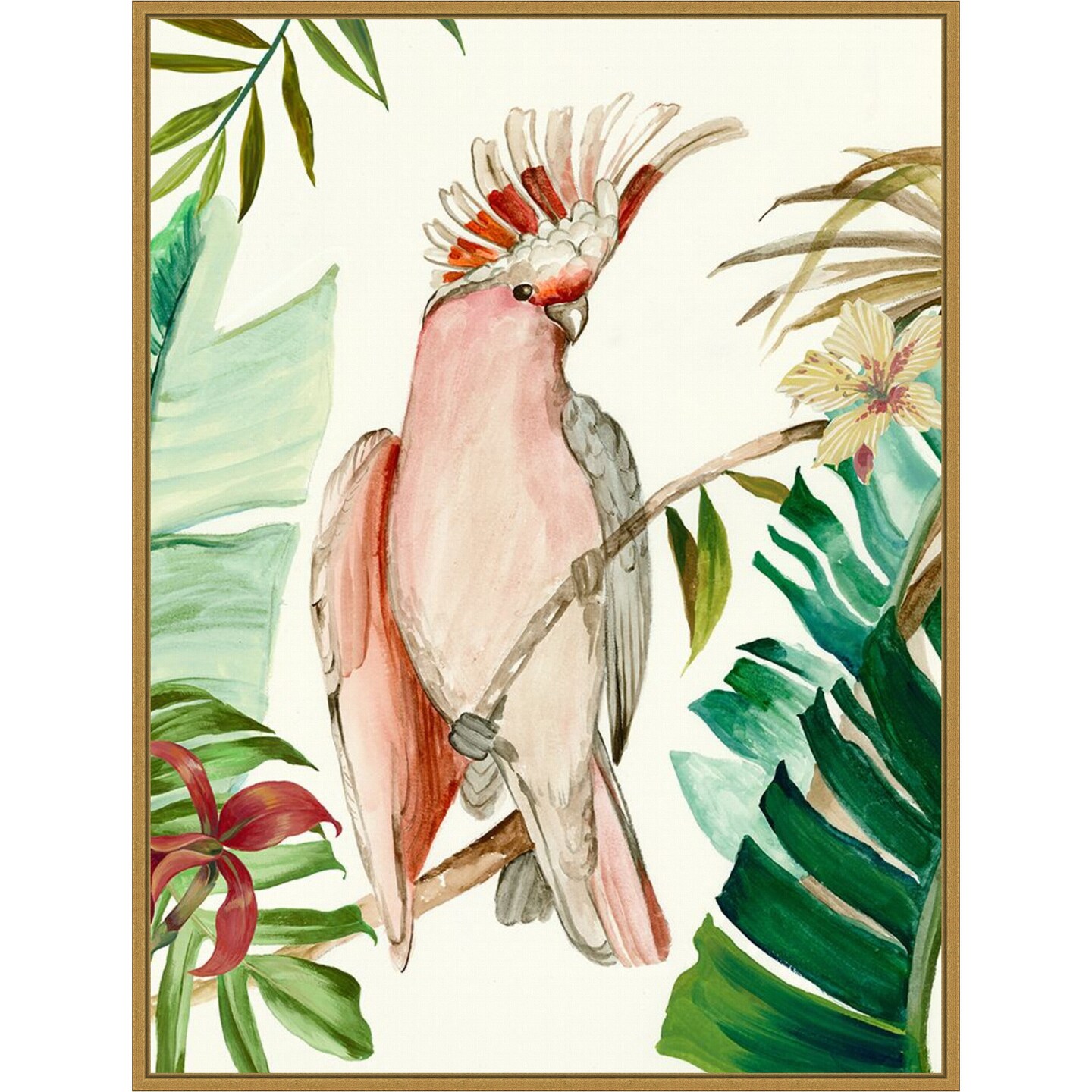 Tropical Bird I by Aimee Wilson Framed Canvas Wall Art