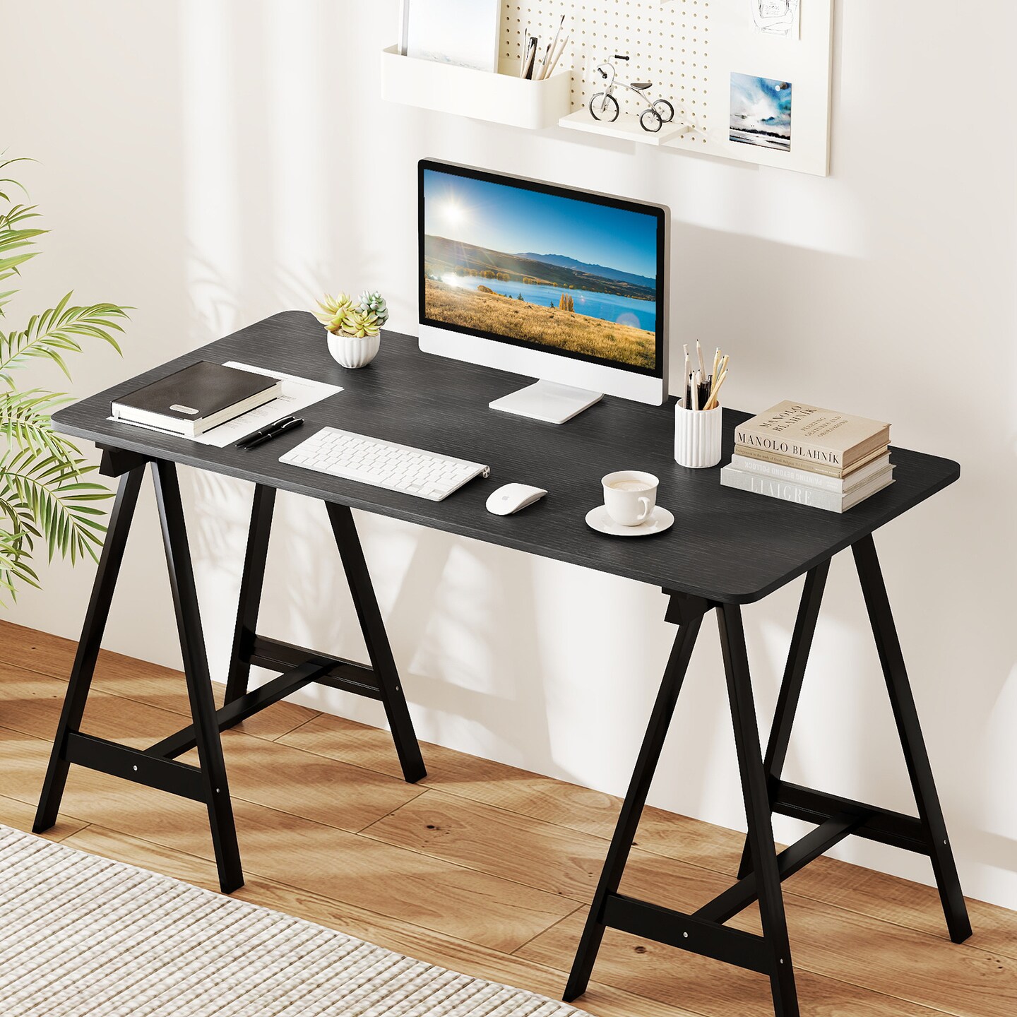 Height Adjustable Electric Desk with LED Display and 2 Memory Modes