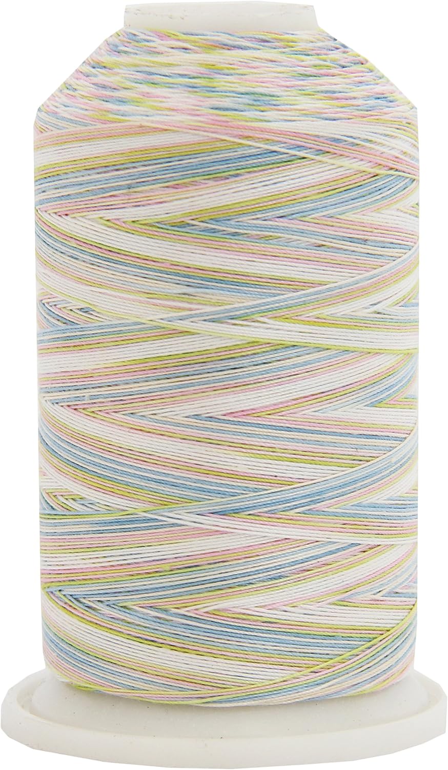 Threadart Multicolor 100% Cotton Thread | Variegated Colors for Quilting, Sewing, and Embroidery | 40/3wt - 600M (660 Yards) Cones | Long Staple Low Lint | 22 Colors