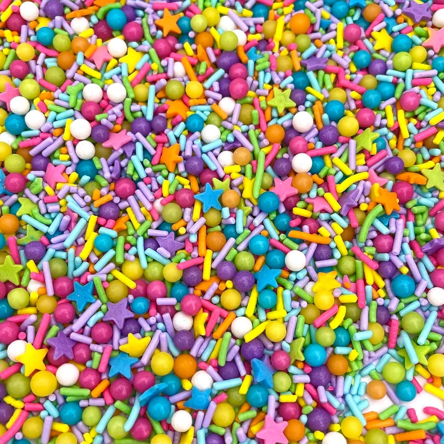 pink sprinkles, valentines, cake sprinkles, gluten free, cookies, chocolate, fondant, princess topping, ice cream, edible, dessert decoration (Rainbow)