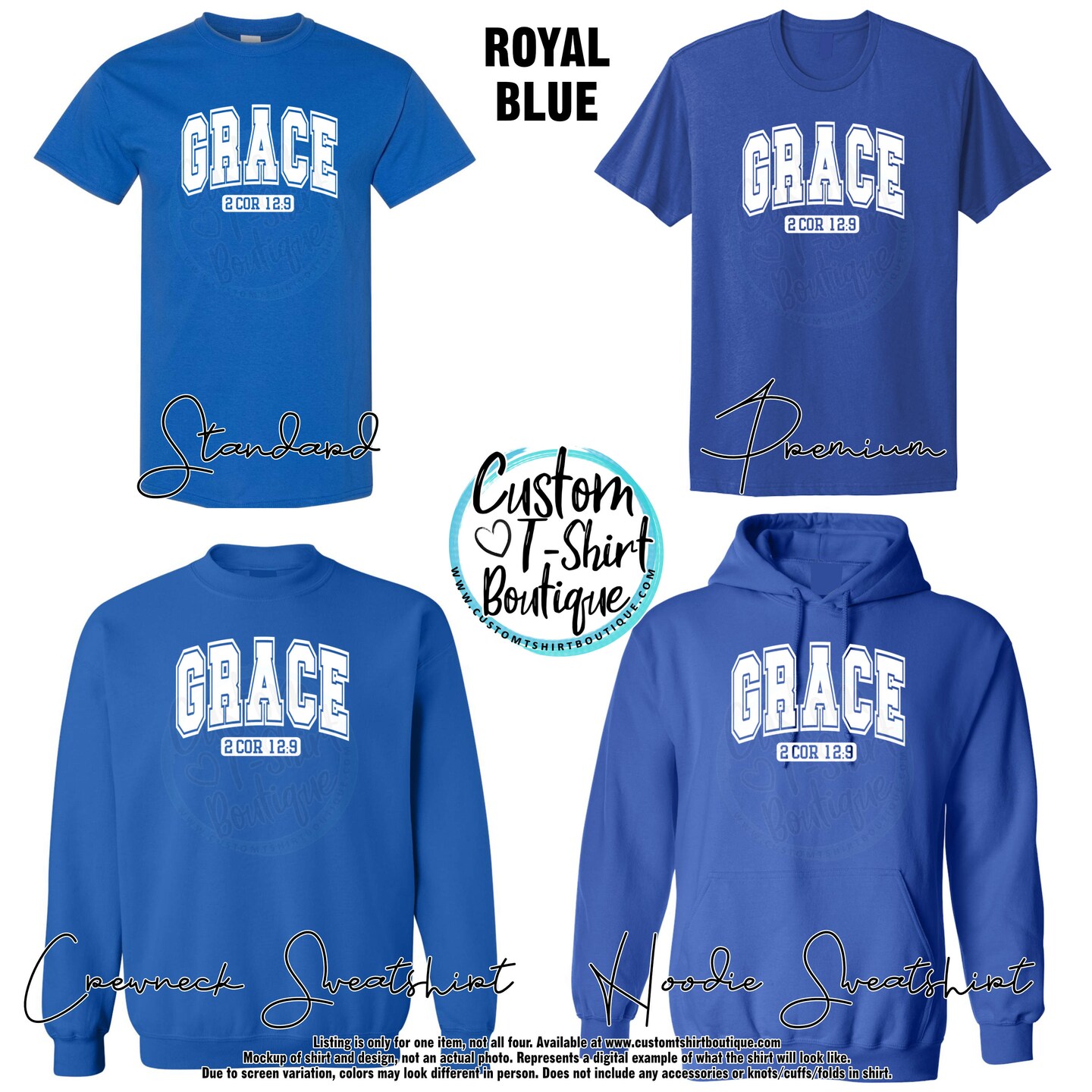 Grace Christian Faith T-Shirt, Sweatshirt, or Hoodie - Bible Scripture T-Shirt - image16