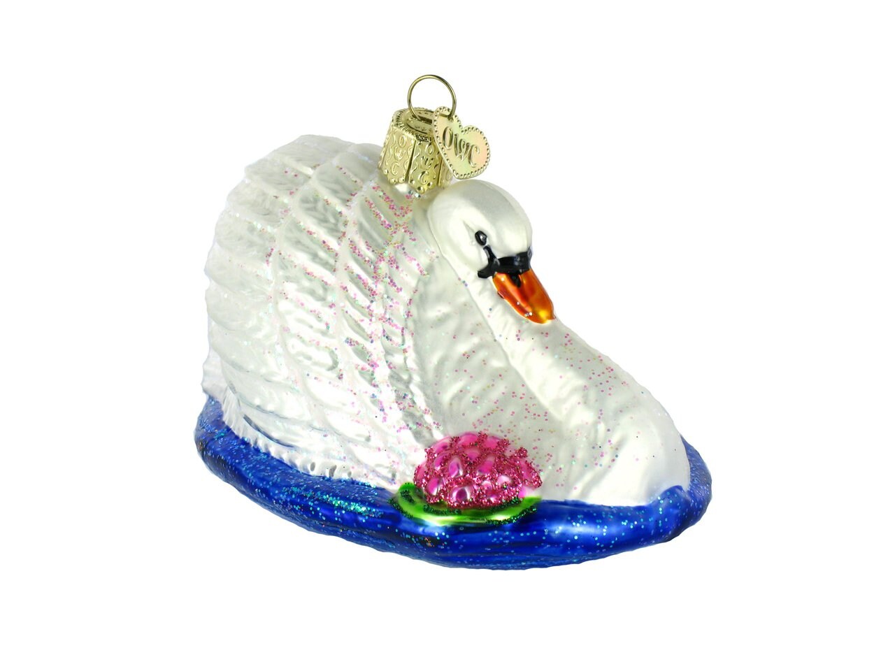 Old World Christmas Monet&#x27;s Swan Ornament