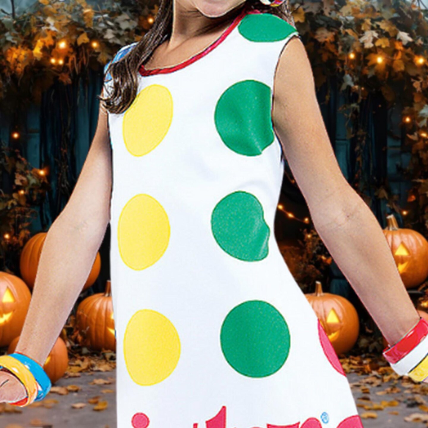 Girls Twister Licensed Dress Costume With Matching Hat