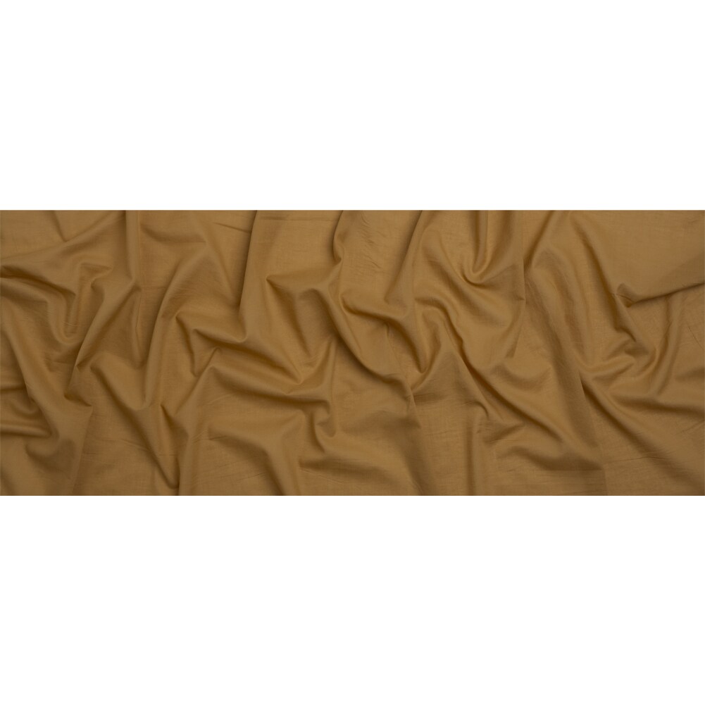 1 Yard Tan Cotton Voile Lightweight Sheer Breathable Solid Fabric