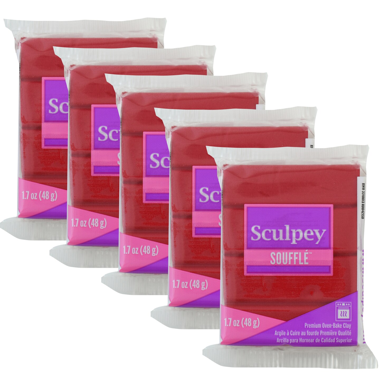 Multipack of 5 - Sculpey Souffle Clay 1.7oz-Cherry Pie