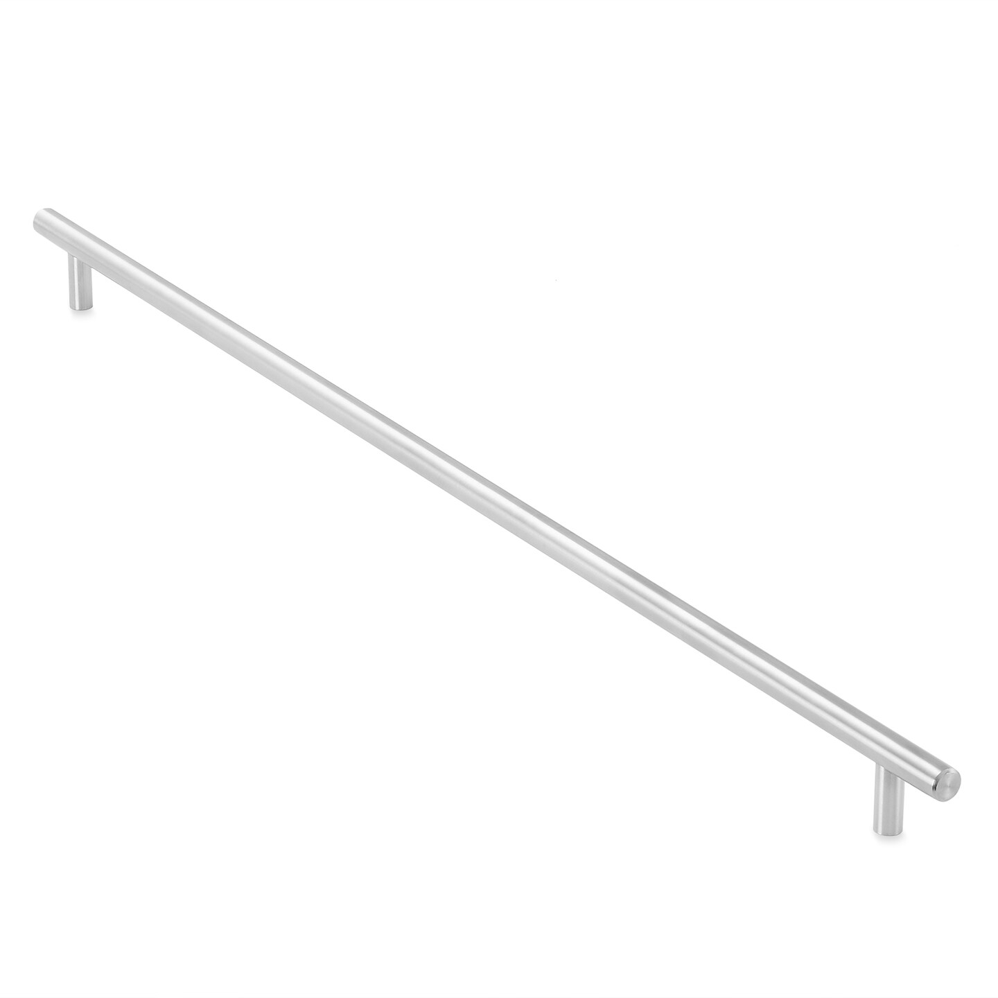 Cauldham Solid Stainless Steel Cabinet Hardware Euro Style Handle Pull Brushed Satin Nickel