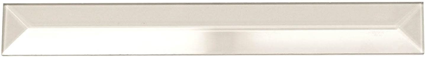 1&#x22; x 9&#x22; Rectangle Clear Glass Bevel - 4.7MM Thick - 10 Pack