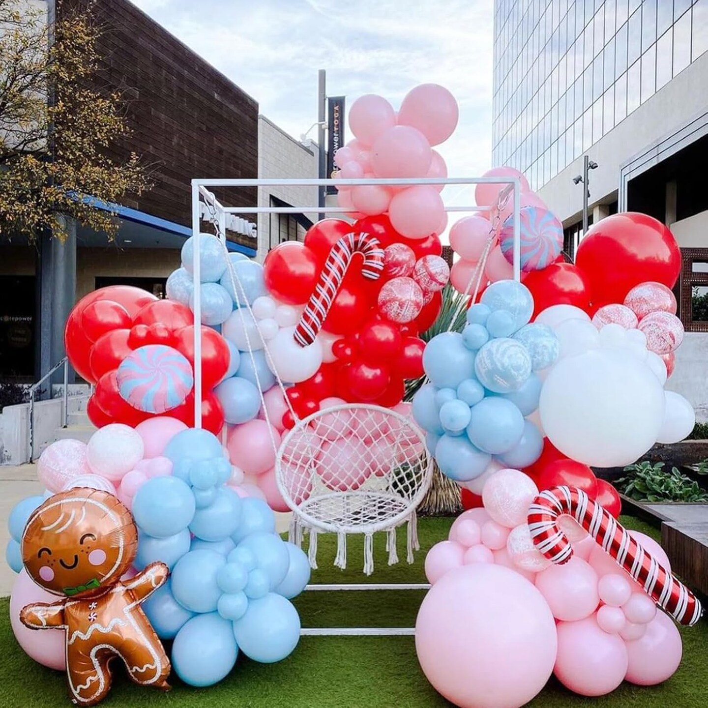 Pastel Blue Balloons Arch Garland Kit, 102PCS 18In 12In 10In 5In Baby Light Blue Balloons Different Sizes for Baby Shower Gender Reveal Party Decorations