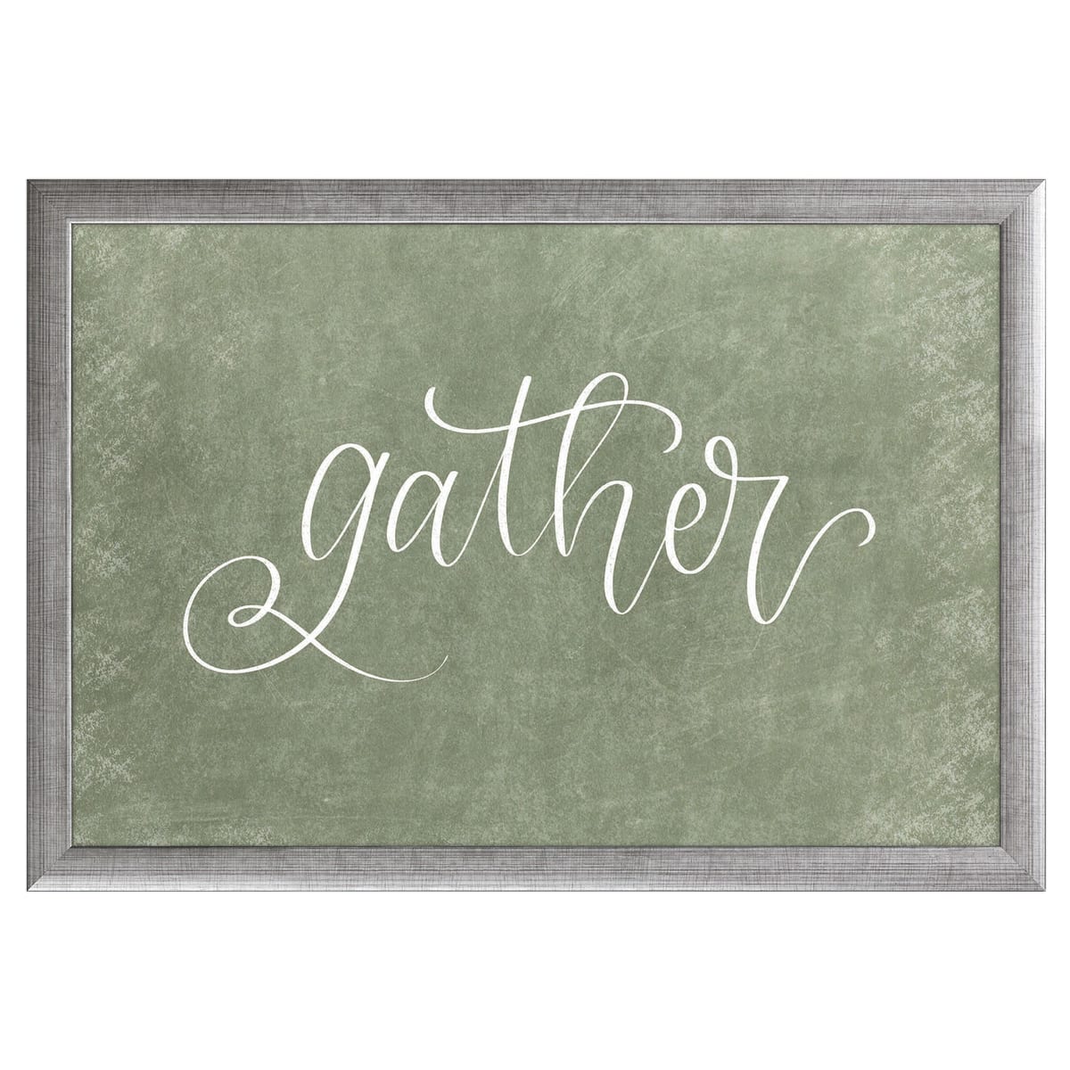 12" x 16" Gather Framed Wall Art, Contemporary Inspirational Home Décor, Glass Facing and Hanging Hardware Included