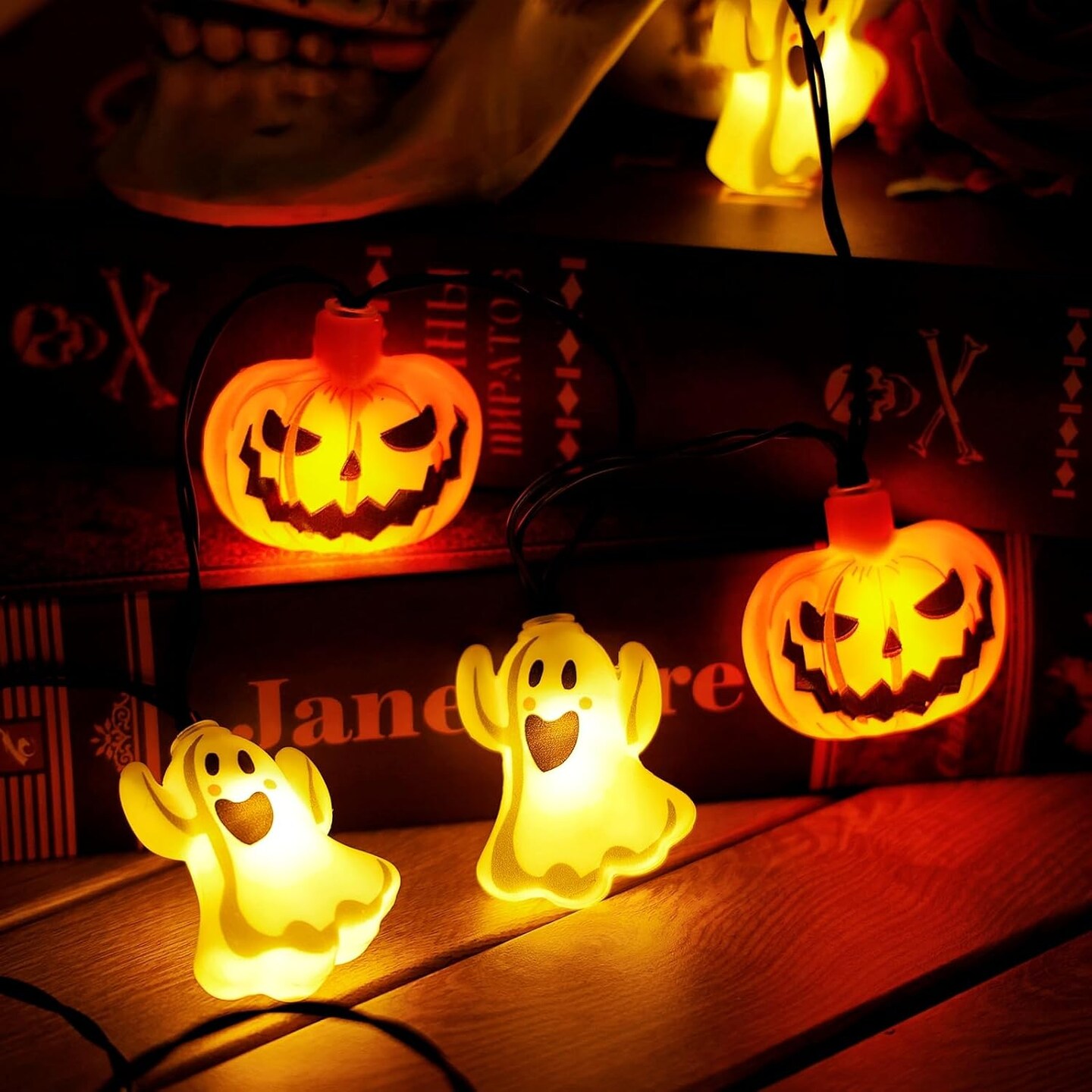 Halloween String Lights - Pumpkin Ghost Light | Michaels