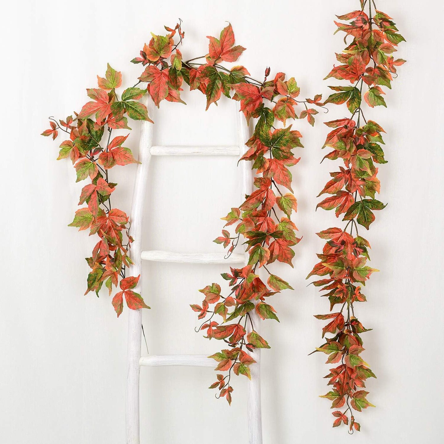 2 Pack Fall Maple Garland Clearance - 6.5ft/Piece Artificial Fall
