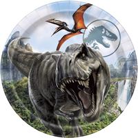 Jurassic World 4 Round 9&#x22; Dinner Plates 8ct