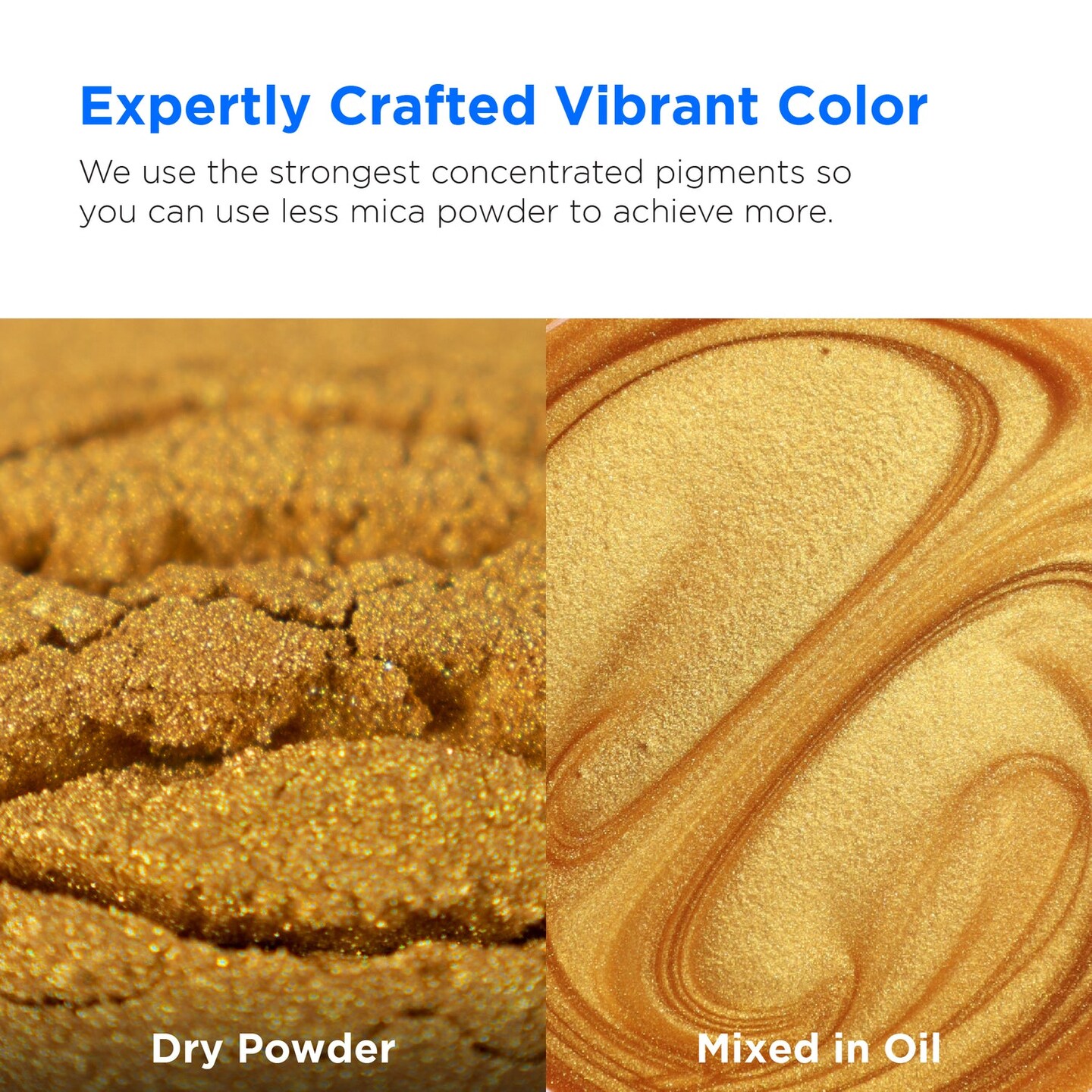 Rolio - 1 Jar Mica Powder (Gold Sand) - 50g / 1.8 oz