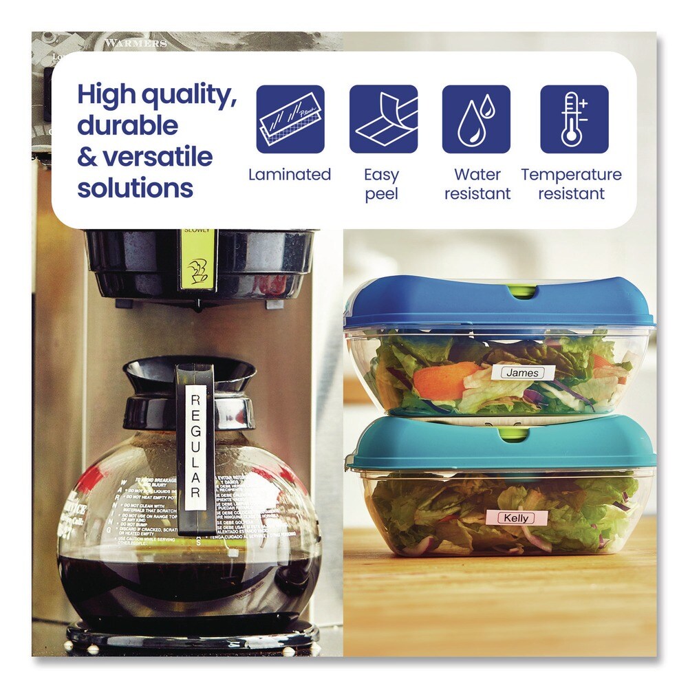 Brother P-Touch 0.47 in. x 26.2 ft. TZe Standard Adhesive Laminated Labeling Tape - Black on Clear