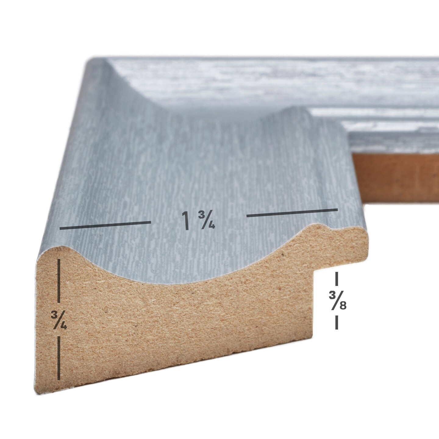 24x36 Picture Frame, Vintage Revival 1.75 Inch MDF Moulding, Wall Display Frame for Art, Posters, or Photos by wallsthatspeak