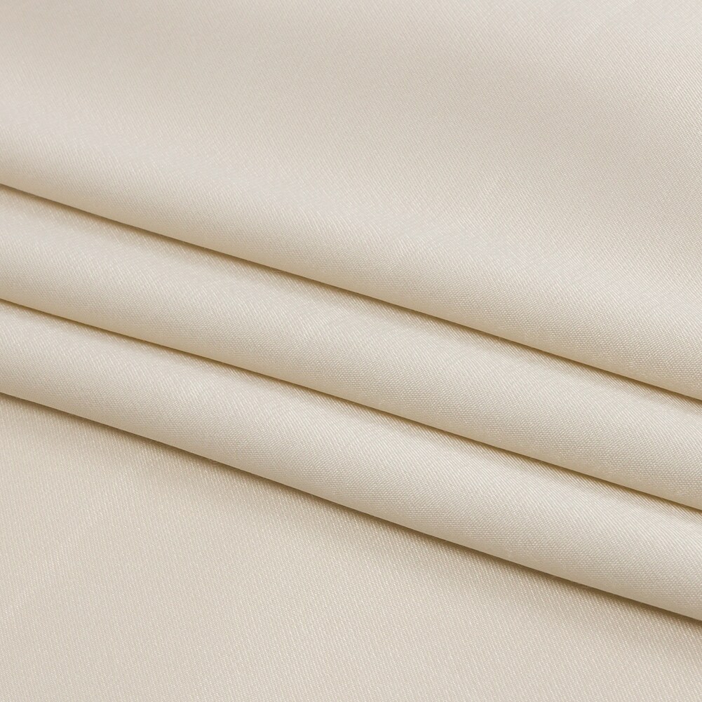 1 Yard Sustainable Viscose Fluid Satin Light Stone Fabric 55 Inches Width