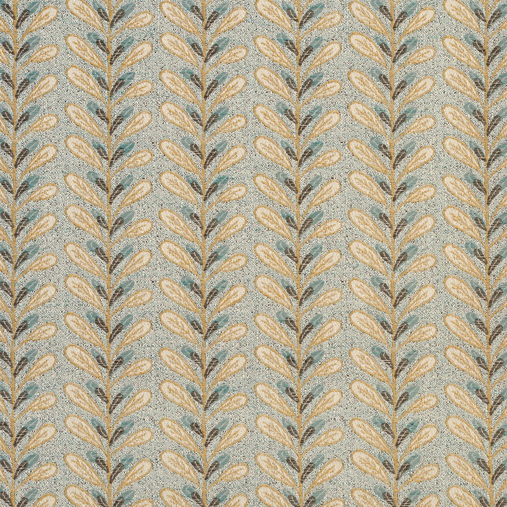 Upholstery Fabric - Aqua & Teal Abstract & Geometric,Leaves,Stripe Upholstery Fabric 54 Inches"