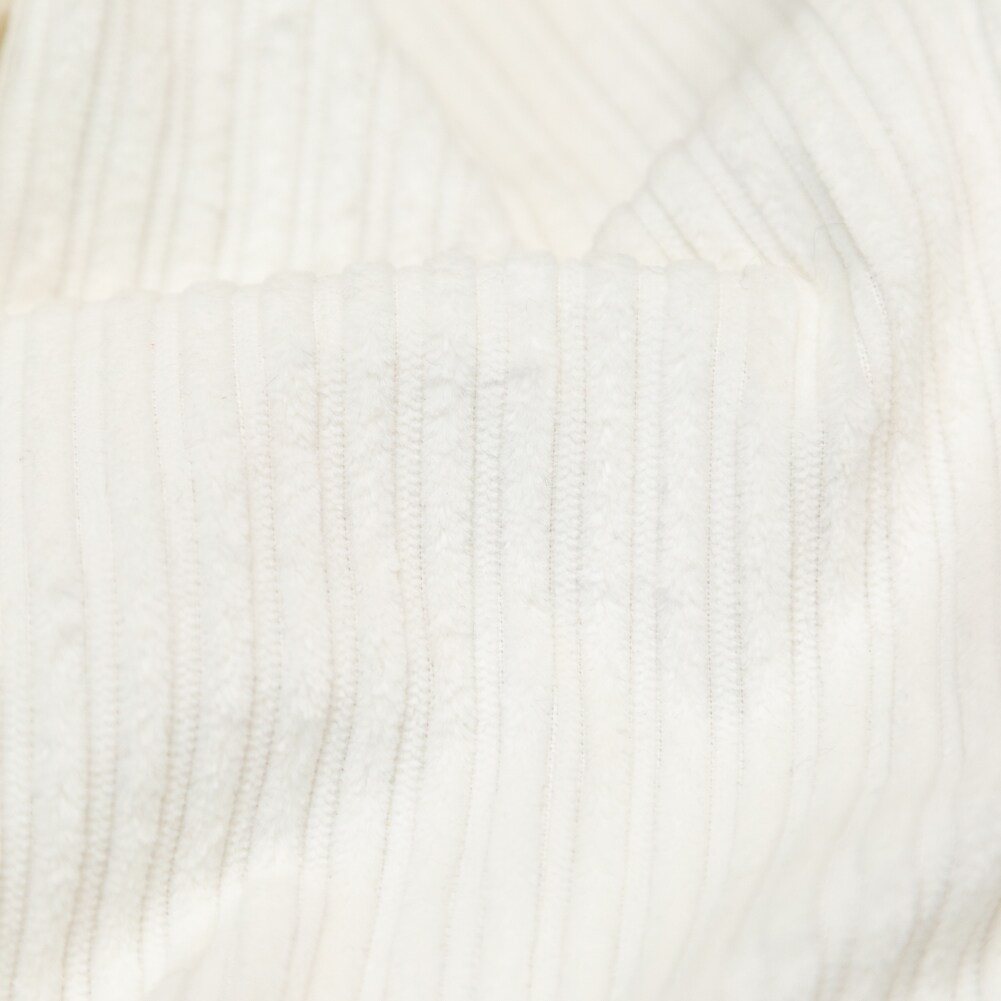 1 Yard White Striped Pile Rayon Velvet Fabric for Dresses Jackets Skirts