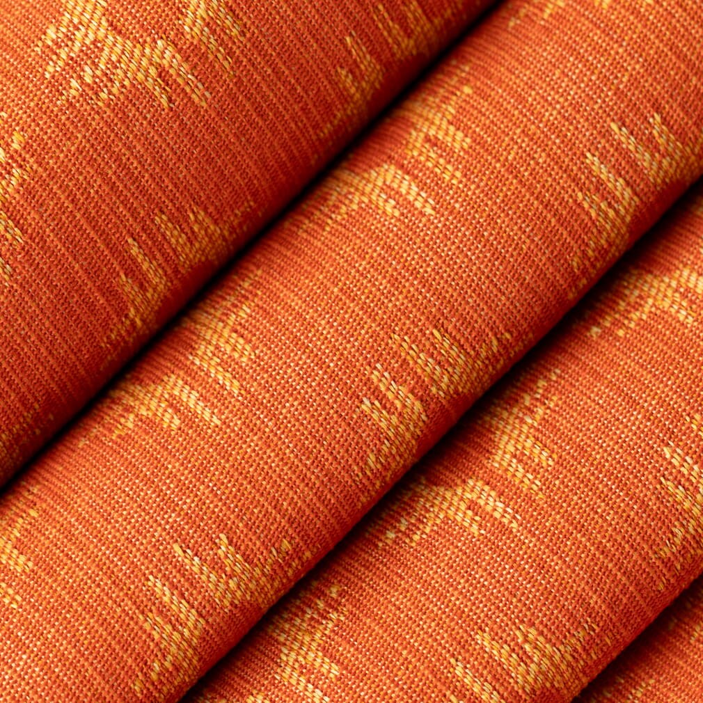 Persimmon - Orange & Rust Abstract & Geometric Upholstery Fabric 54 Inches"