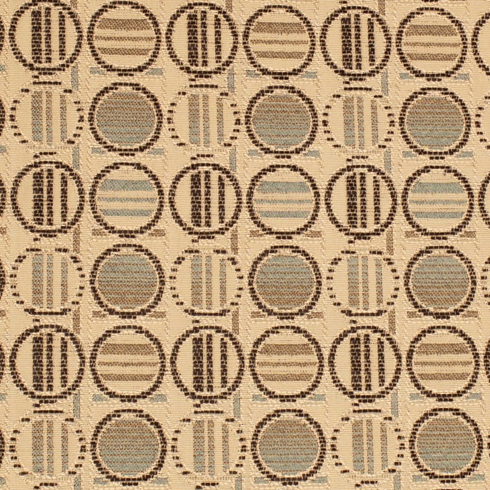 Stone - Brown Abstract Geometric Upholstery Fabric 54 Inches"