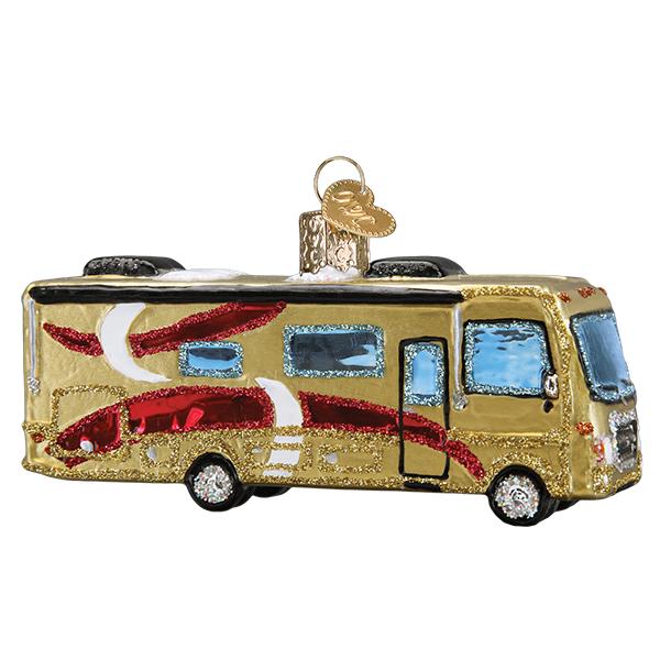 Class A Motorhome Glass Ornament