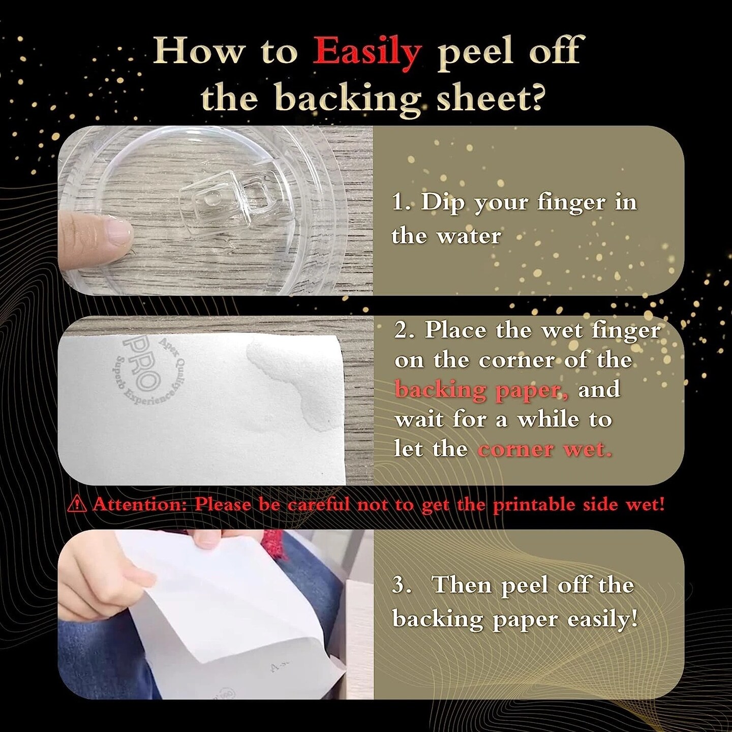 A-SUB PRO Inkjet Iron-On Transfer Paper for Dark Fabrics, 8.5" x 11", 20 Sheets