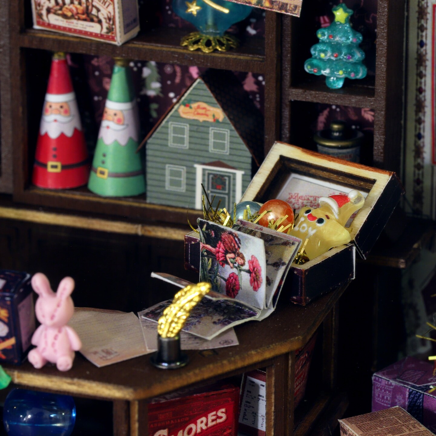 DIY Miniature House Kit - Christmas Wonderland