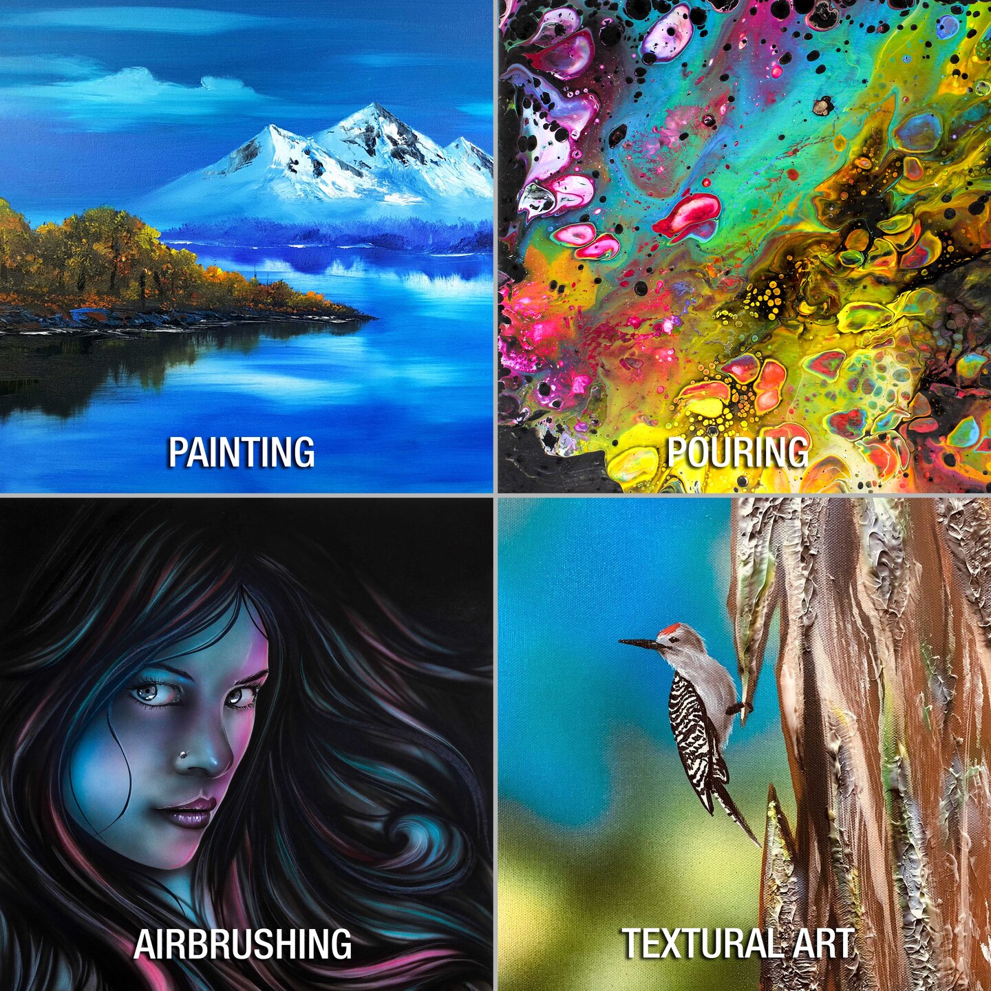 16 x 20 inch Stretched Canvas Super Value 5-Pack - Triple Primed Professional Artist Quality White Blank 5/8&#x22; Profile, 100% Cotton, Heavy-Weight Gesso