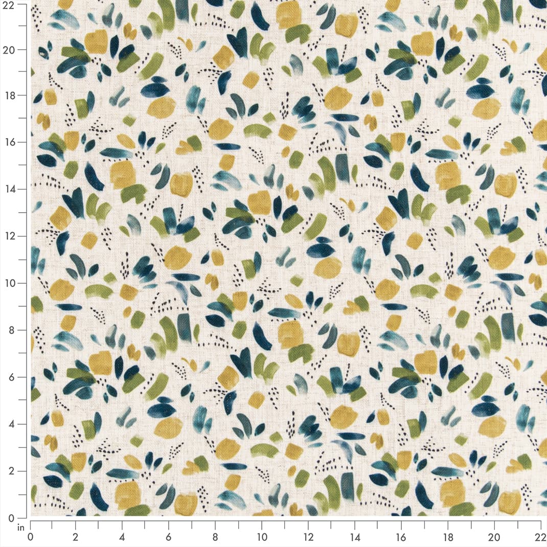 Moss - Blue,Green Abstract & Geometric Upholstery Fabric 54 Inches"