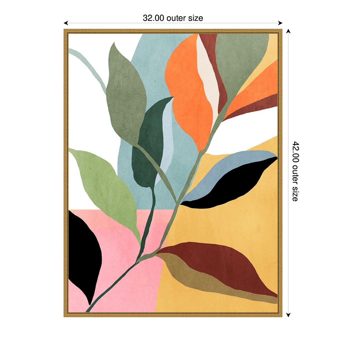 Bright Twig by PI Studio Framed Canvas Wall Art