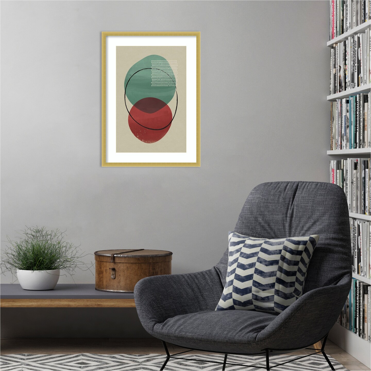 Geometric Hues I  by Gary William Wood Framed Wall Art Print