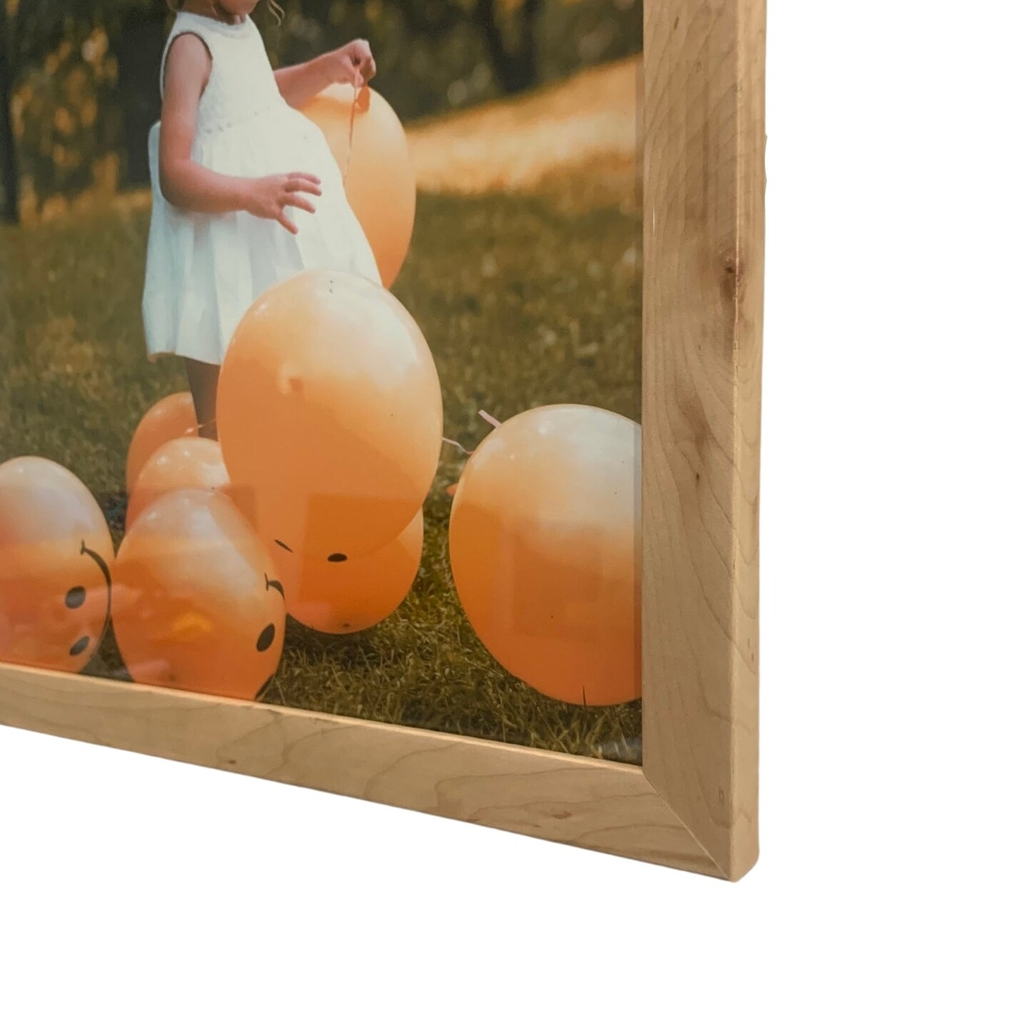 Natural Maple Wood 8x8 Picture Frame &#x2013; 8 x 8 Poster Frame &#x2013; Modern Light Wood Wall Art Frame Photo