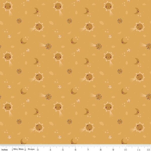 Light & Dark in Sunshine (c15973-sunshine) | Created with Love | Jennifer Long | Riley Blake