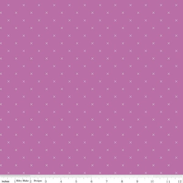Bee Cross Stitch in Plum (c745-plum) | Bee Cross Stitch | Lori Holt | Riley Blake
