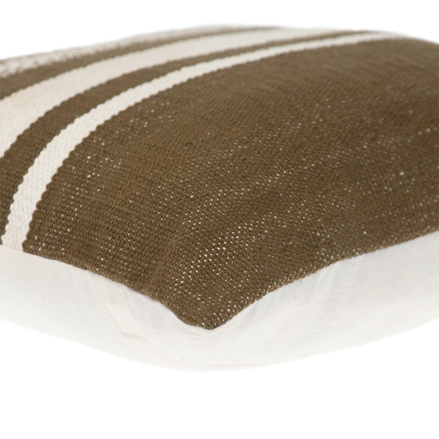 Edge Collections - 18" x 18" - Textured Boho Striped Throw Pillow - 1 Piece