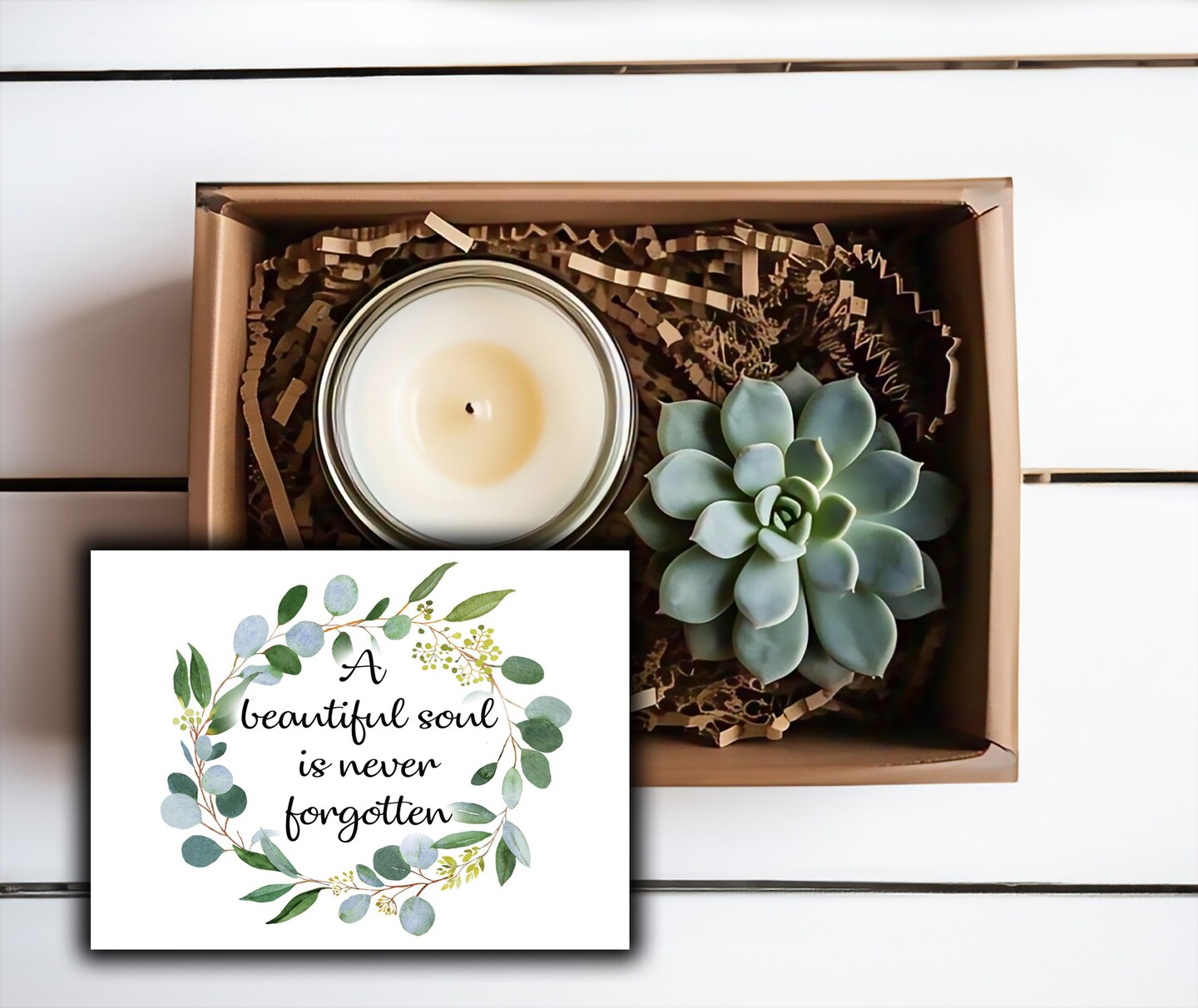 Sympathy Gift Box with Succulent and Candle, Memorial Gift for Loss of  Loved One, Bereavement Care Package, Condolence Gift Sunflower C |  MakerPlace ...