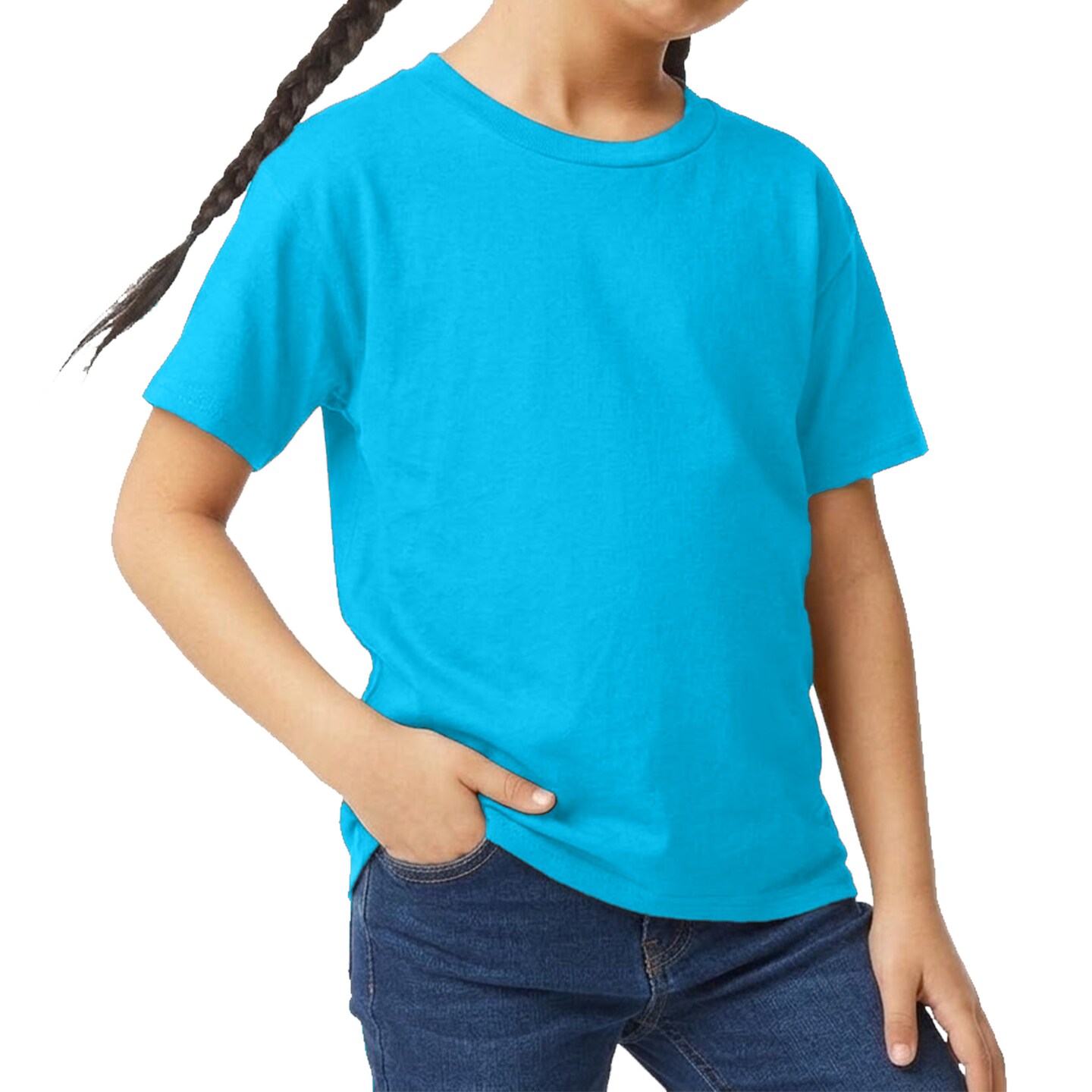 Gildan Youth Softstyle Blank T-Shirt for DIY Crafts, Heat Transfer Vinyl, Screen Printing & Sublimation