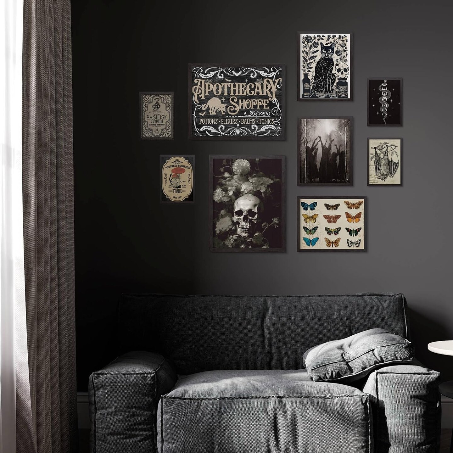 Gothic Wall Decor - 9pcs