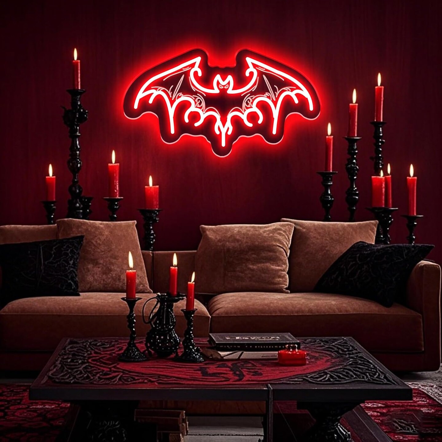 Bat Neon Sign -Spooky Halloween Decor