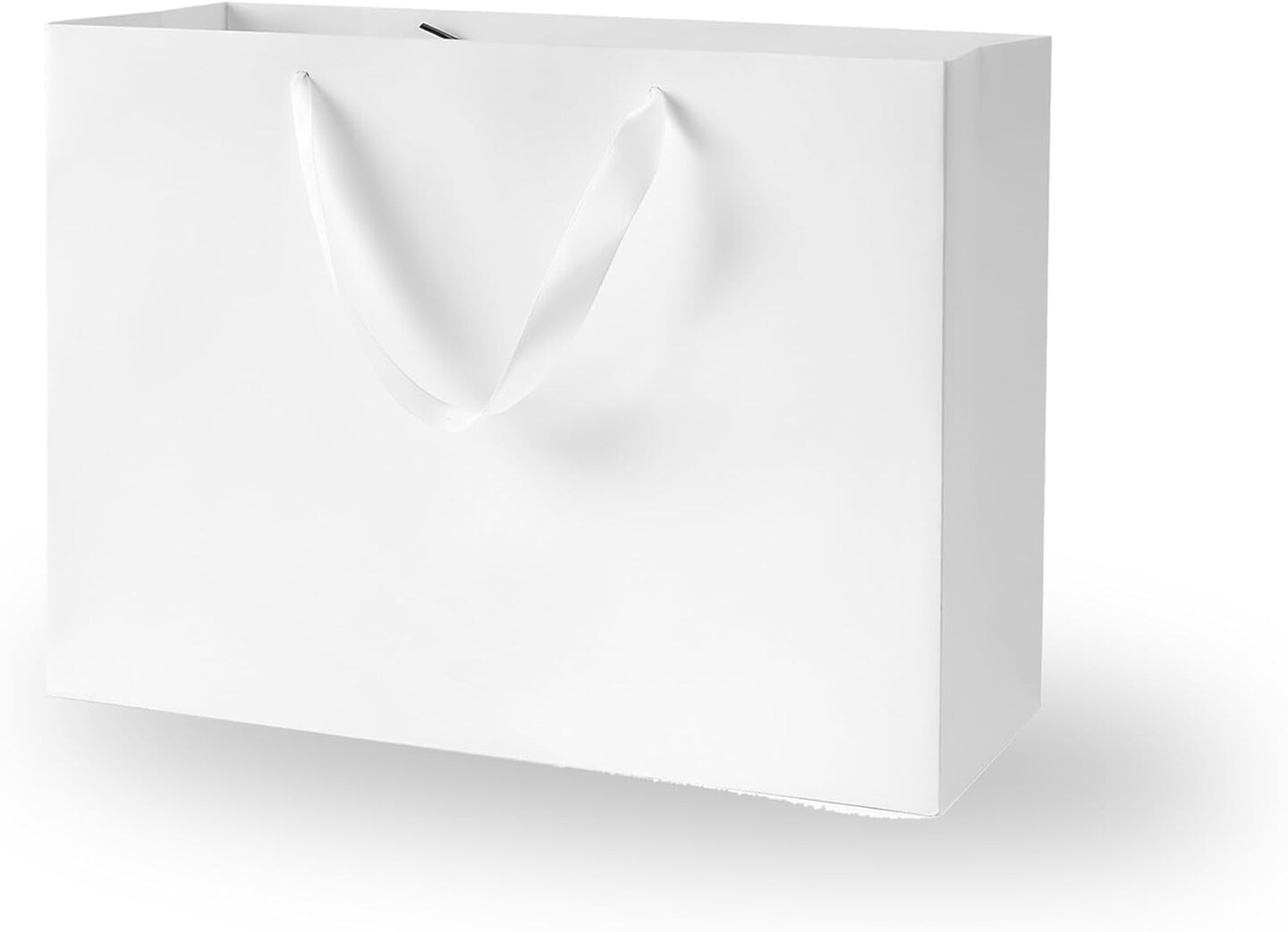 White Gift Bags With Handles: 6pcs Medium Large Gift Bags Bulk 12.6x4x8.7 Inch For Wedding Party Birthday Business
