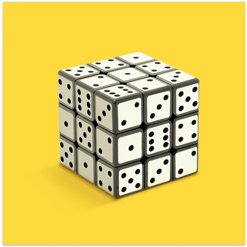 Not Rubik&#x27;s cube Square Canvas Art | Modern Home Wall Decor 24x24 Canvas - Corporate Office Art