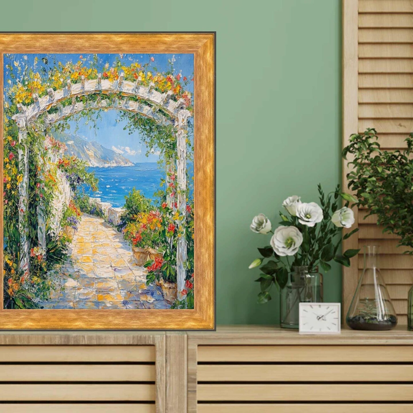 Contemporary Modern Slope Gold Metal Picture Frame 11x14 frame