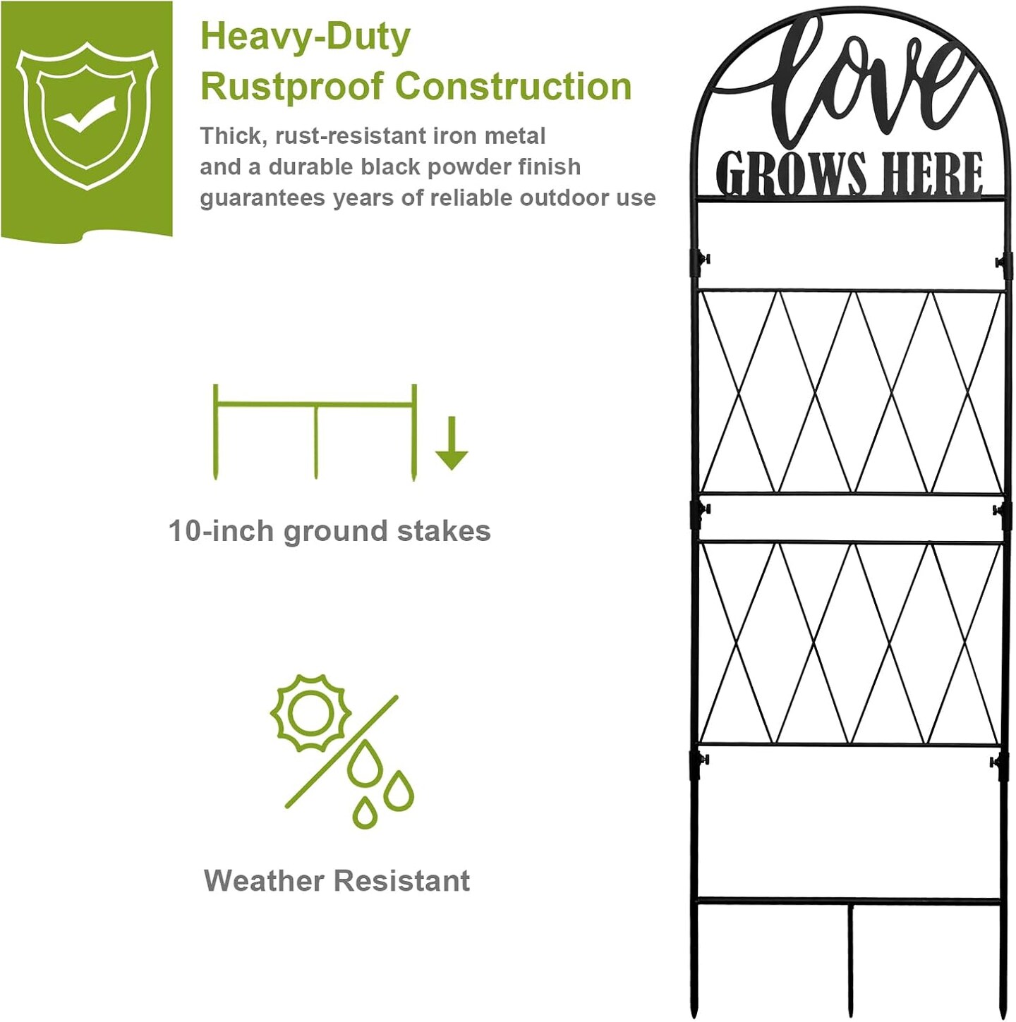 Garden Trellis for Climbing Plants Flowers Vegetables
